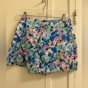 Zara Floral Satin Effect Skort